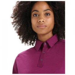 Icebreaker Women's Hike S/S Top - Polo-Shirt -StilWelt Verkäufe icebreaker womens hike s s top polo shirt detail 5